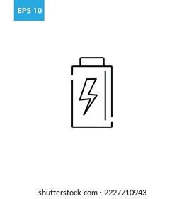 Icono de línea de batería Ilustración del vector