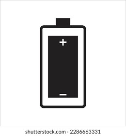 battery line new icon vector