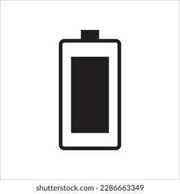 battery line new icon vector