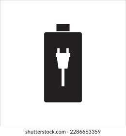 battery line new icon vector