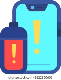 Batterielinie, Vektorsymbol-Design