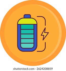 Línea de batería Vector Icon Design