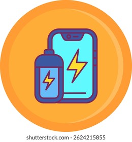 Battery Line vector Icon Design