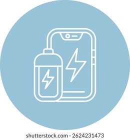 Batterielinie, Vektorsymbol-Design