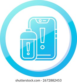 Batterielinie, Vektorsymbol-Design