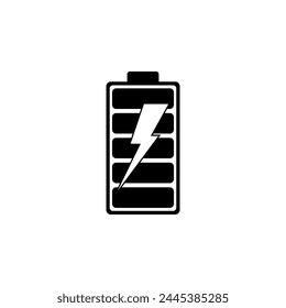 Battery Load flat vector icon. Simple solid symbol isolated on white background