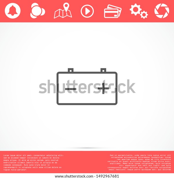 Battery load icon. illustration of car battery icon\
on white background. Battery Charger phases illustration icon.\
Battery Simple flat\
icon.