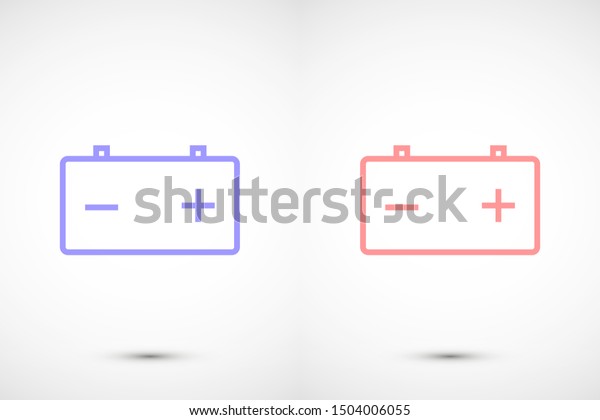 Battery load icon. illustration of car battery icon\
on white background. Battery Charger phases illustration icon.\
Battery Simple flat\
icon.