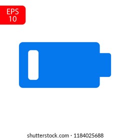 Battery load icon, stock vector illustration flat design style