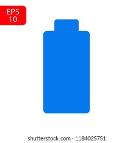 Battery load icon, stock vector illustration flat design style