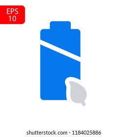 Battery load icon, stock vector illustration flat design style