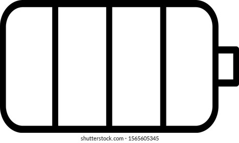 Battery load icon, stock vector illustration flat design style