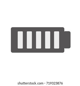 Battery load icon, stock vector illustration flat design style