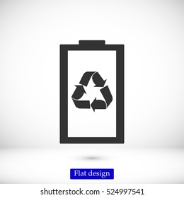 Battery load icon, vector best flat icon, EPS