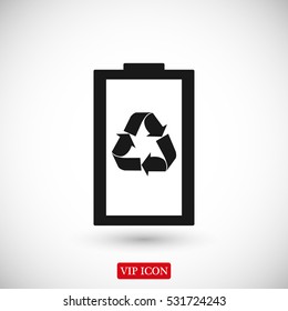 Battery load icon, vector best flat icon, EPS