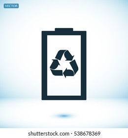 Battery load icon, vector best flat icon, EPS
