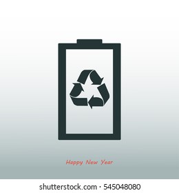 Battery load icon, vector best flat icon, EPS