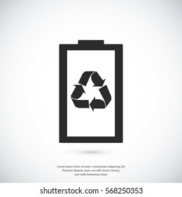 Battery load icon, vector best flat icon, EPS