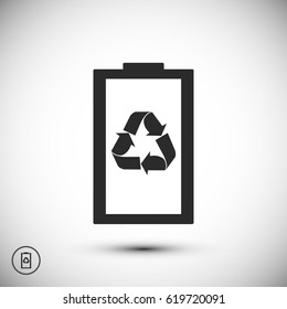 Battery load icon, vector best flat icon, EPS