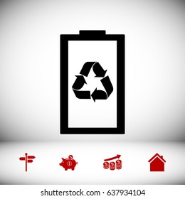 Battery load icon, vector best flat icon, EPS