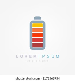 Battery load icon, vector illustration.