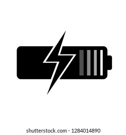 Battery load icon, vector illustration.