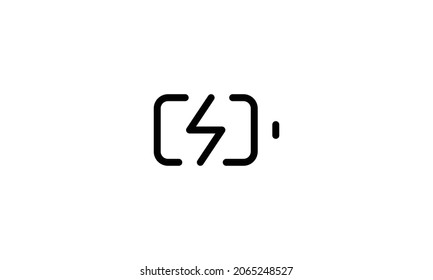 Icono de carga de batería, ilustración vectorial. Pos de diseño plano 10 