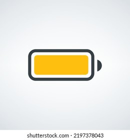 Battery load icon, vector illustration. Flat design eps 10