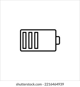 Battery load icon, vector illustration on white background