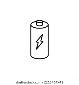 Icono de carga de la batería, ilustración vectorial en fondo blanco