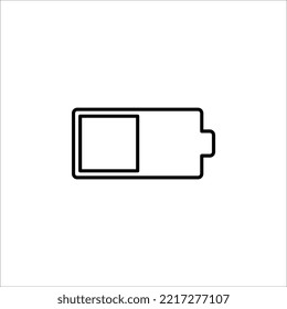 Battery load icon, vector illustration on white background