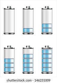 Battery load illustration isolated on white background, vector illustration