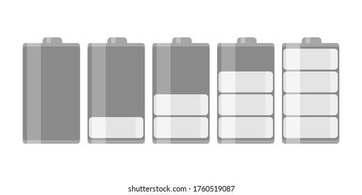 Battery load illustration isolated on white background, vector illustration