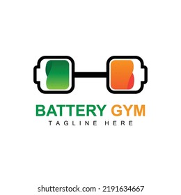 Battery Logo Design, Technology Charging Illustration, Company Brand Vector