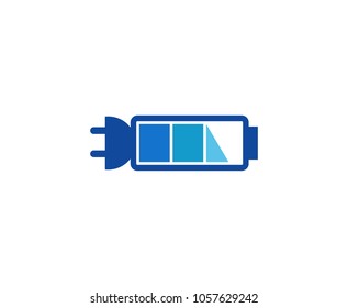 Battery logo icon 