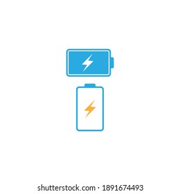 Icono del logotipo de la batería Ilustración vectorial