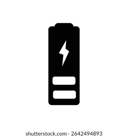 battery logo icon illustration flat