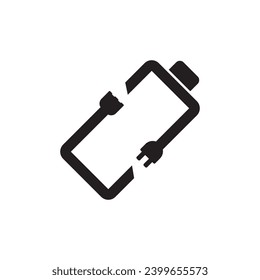 Akkulogo-Symbol, Vektorgrafik-Design