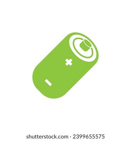 Icono del logotipo de la batería, diseño de ilustración vectorial