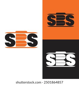 Battery logo, SBS battery logo for shop, company business, solar work technical work shops, orange marketing, advertising, logo, icon, vector art, illustration	
