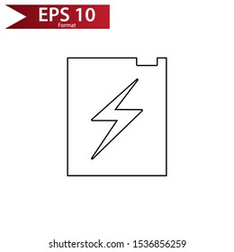 Battery logo is a simple logo or icon, compatible for any company.