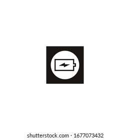 Ilustración vectorial de la plantilla del logotipo de la batería