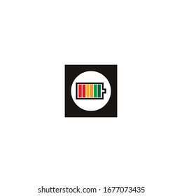 Battery logo template vector icon illustration