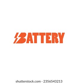 Battery logo vector symbol, power, energy, Charging battery sign icon battery percentage minimalistic icon