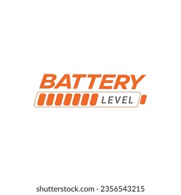 Battery logo vector symbol, power, energy, Charging battery sign icon battery percentage minimalistic icon