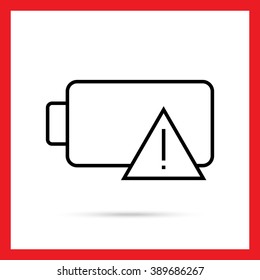 Battery with low charge