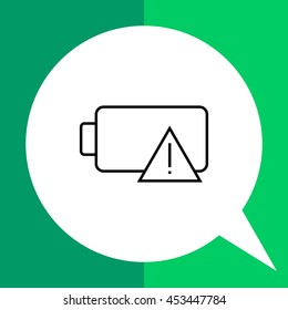 Battery with low charge