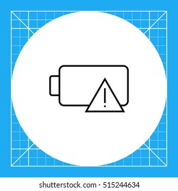 Battery with low charge