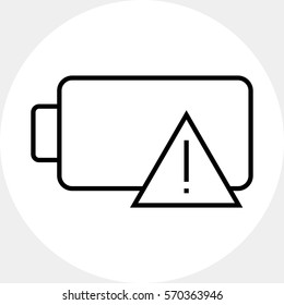 Battery with low charge