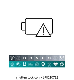 Battery with low charge